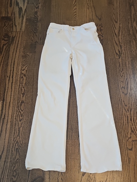 Zara Denim - Zara White Flared Wide-Leg Jeans Size 6